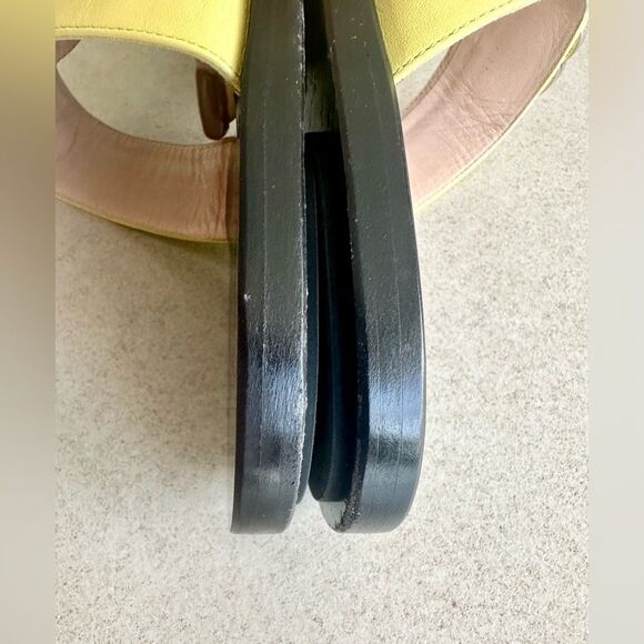 Gucci GG Marmont  Flip Flop Sandals Pastel Yellow Flat Thong Slides EU36.5 US6.5 - Picture 9 of 12